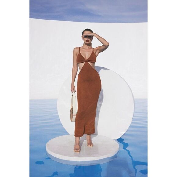 Cult Gaia Serita Dress in Amber L - Picture 7 of 13